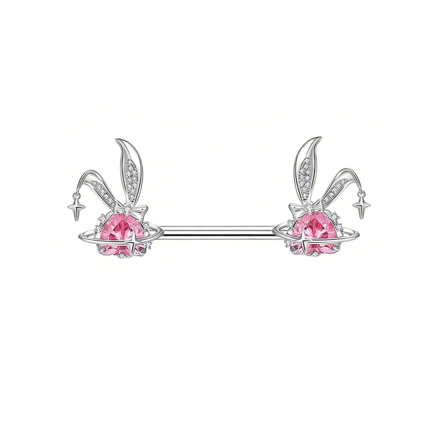 Sparkling Bunny Planet Nipple Ring