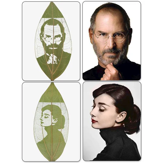 Personalized Photo Leaf Carving-Thyye