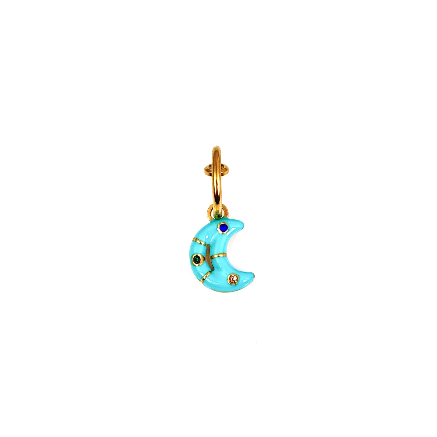 Blue Moon Charm Faux Belly Ring