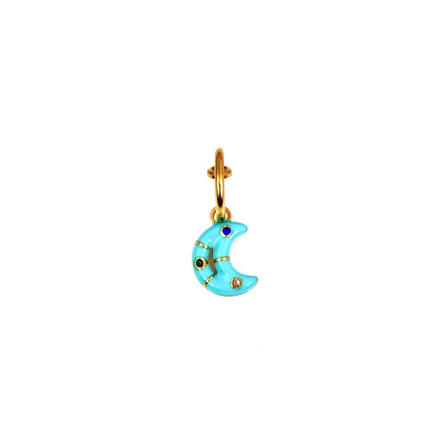 Blue Moon Charm Faux Belly Ring