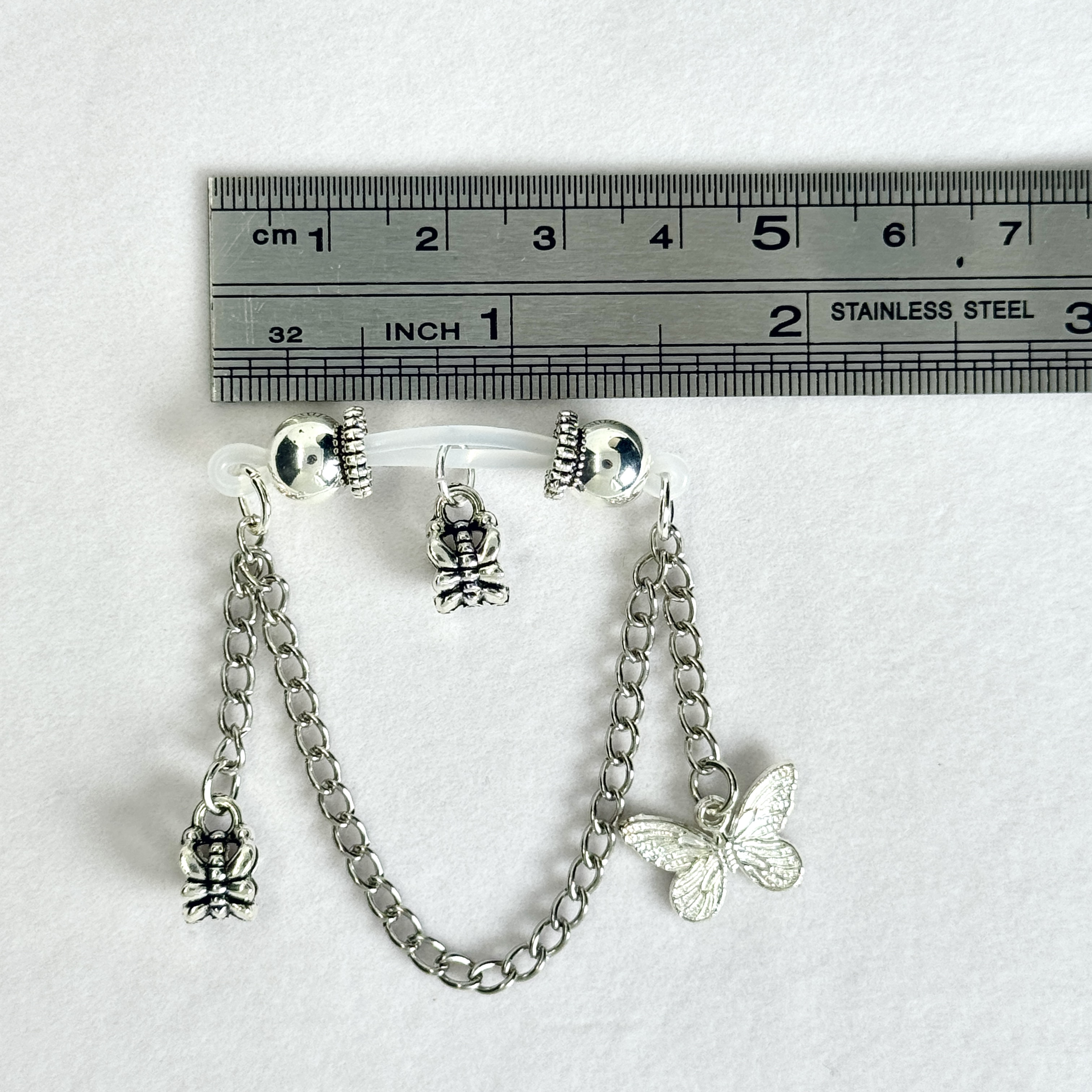 Aurelia Butterfly Lariat Chain