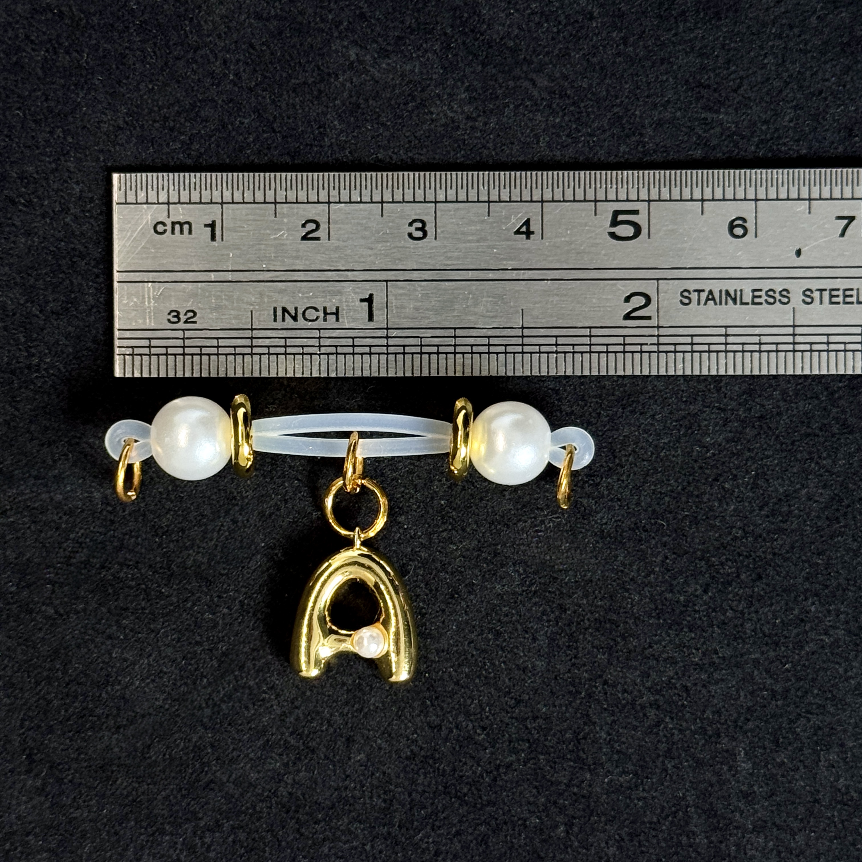Gold & Silver Pearl Bar Set