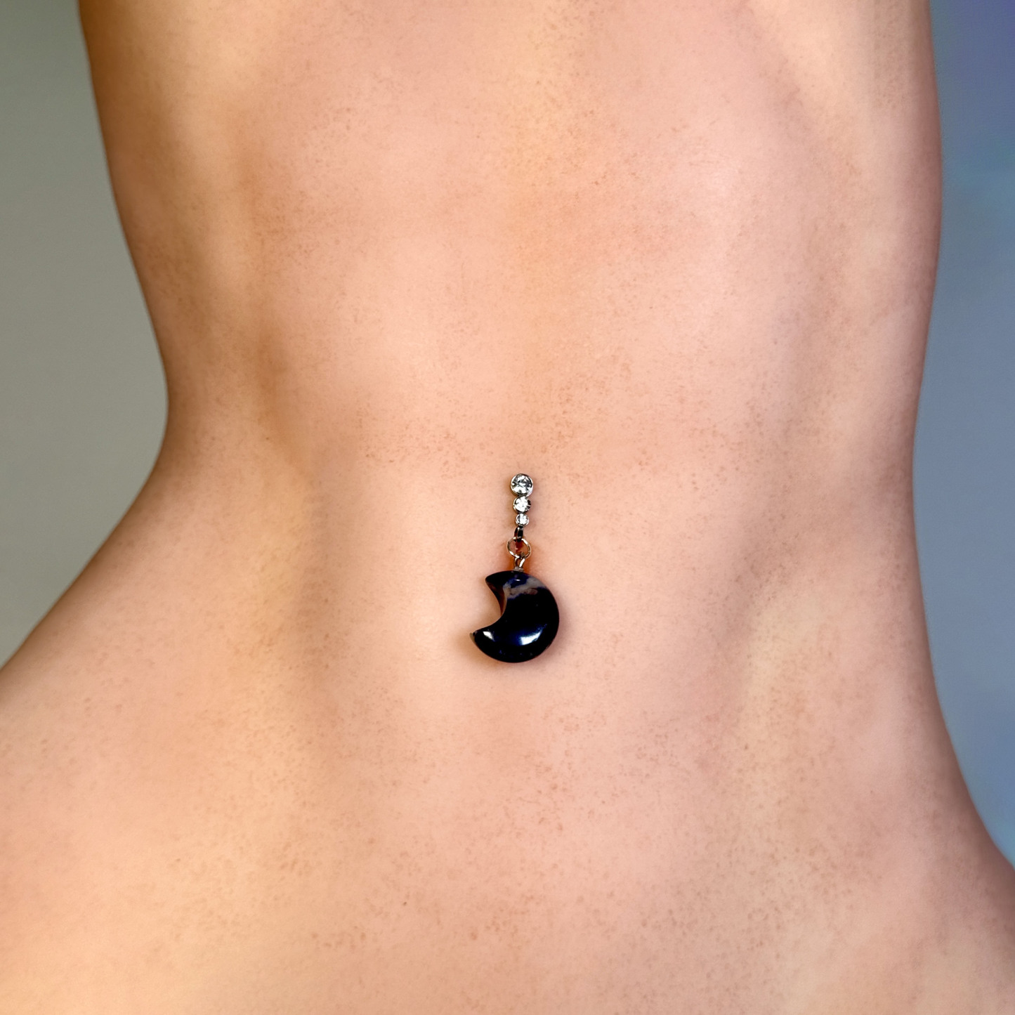 "Lunar Eclipse" Non-Piercing Navel Clip
