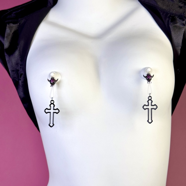 Demon Cross Shadow Charm