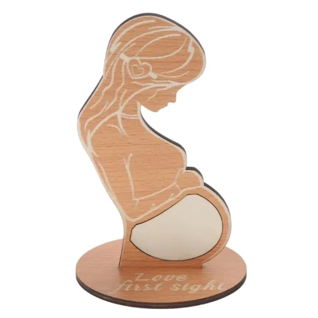 Custom-Maternity Party Wooden Photo Frame - Capture the joy of first-time motherhood - Unique decoration-Thyye