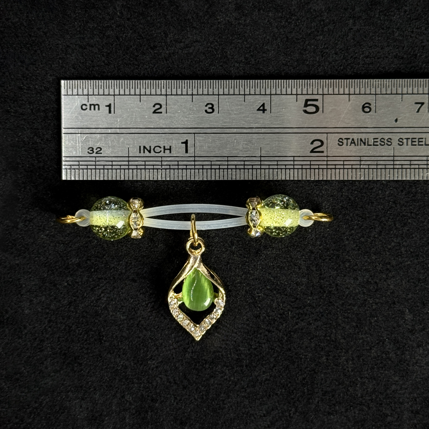 Emerald Temptation Nipple Rings