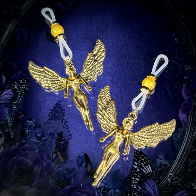Golden Angel Wing Nipple Clamps