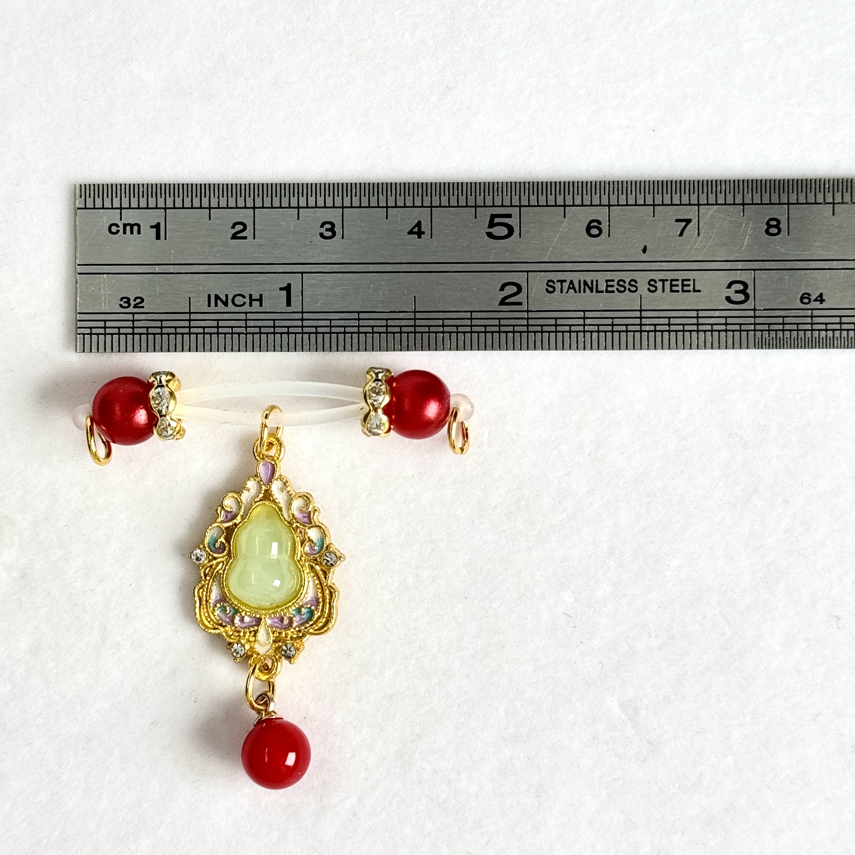 Red Pearl Jade Nipple Clamps