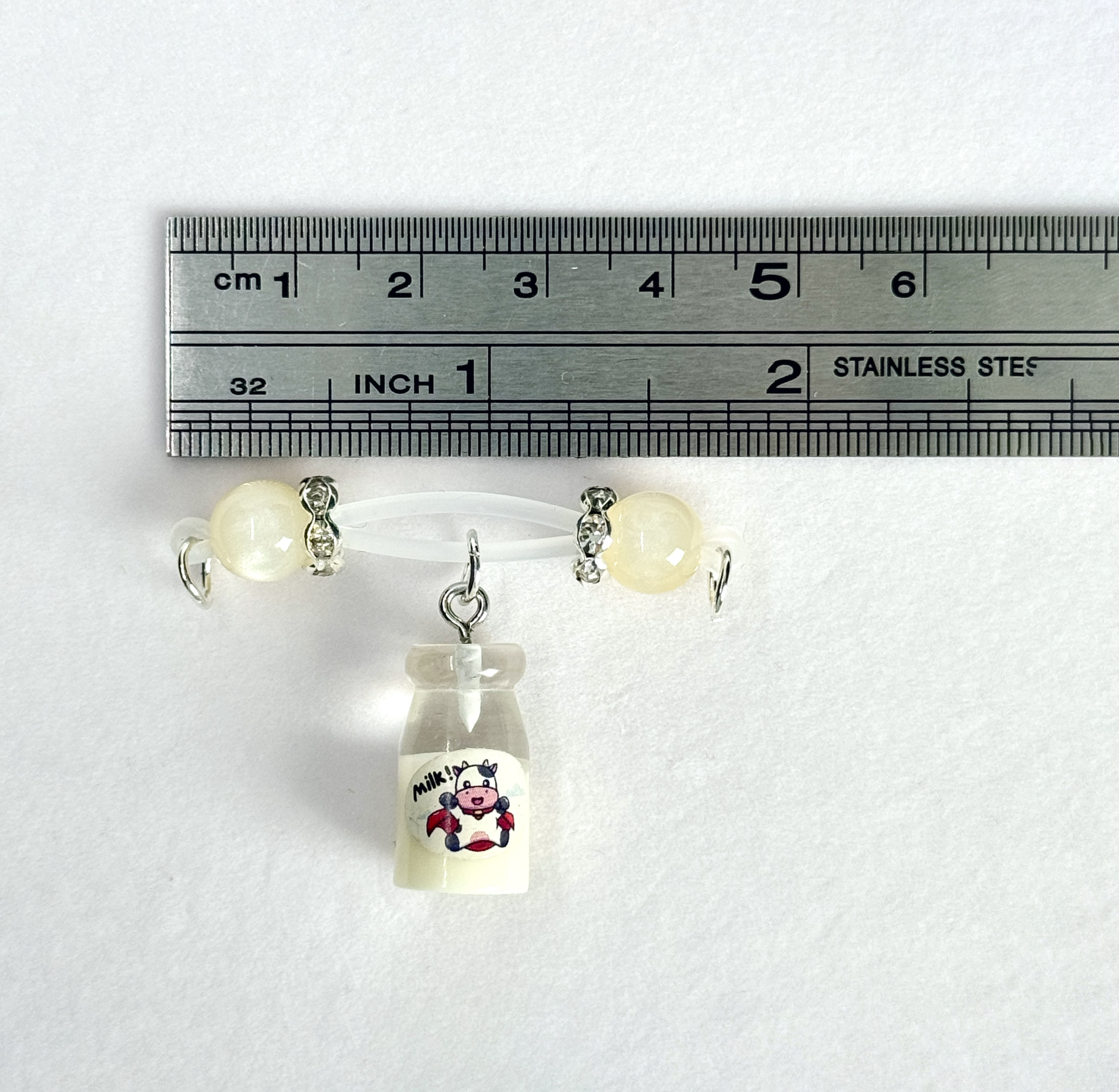 Milk Bottle Charm Nipple Clamps