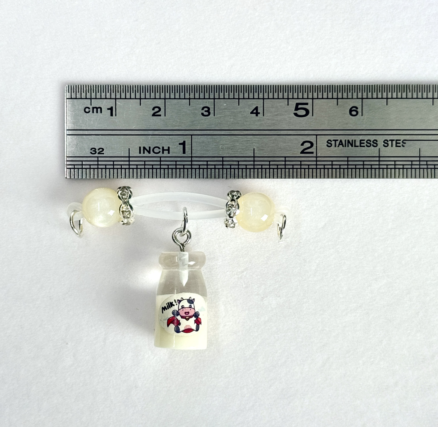 Milk Bottle Charm Nipple Clamps