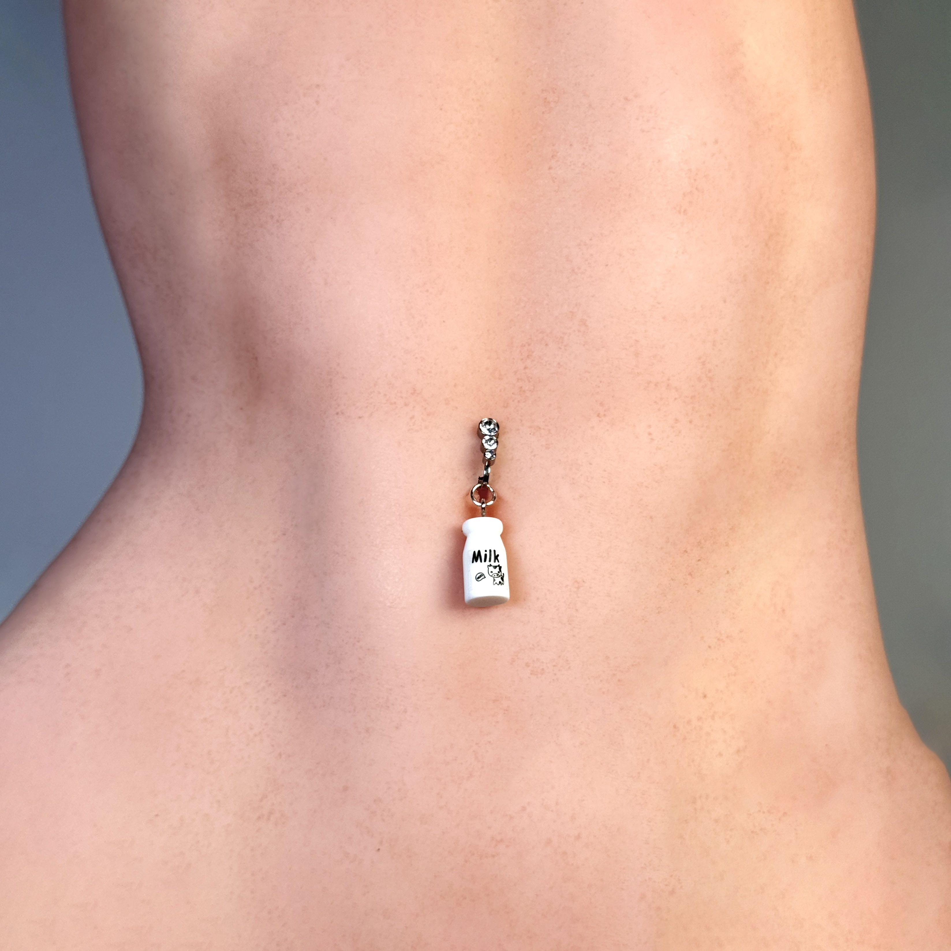 "Milk Dream" Non-Piercing Navel Jewelry