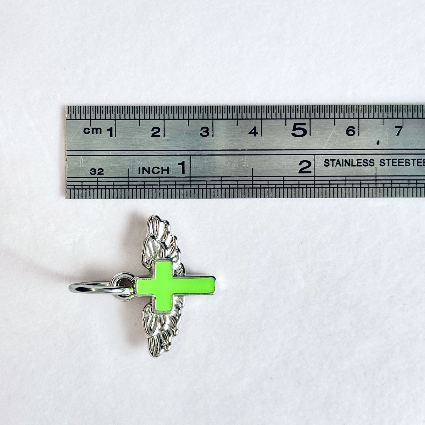 Angel Wing Cross Clip-On Navel Ring (Non-Piercing)