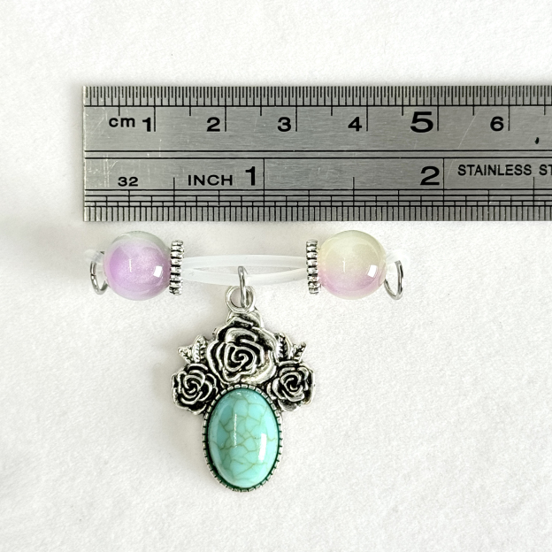 Mystic Rose Gem Nipple Ring
