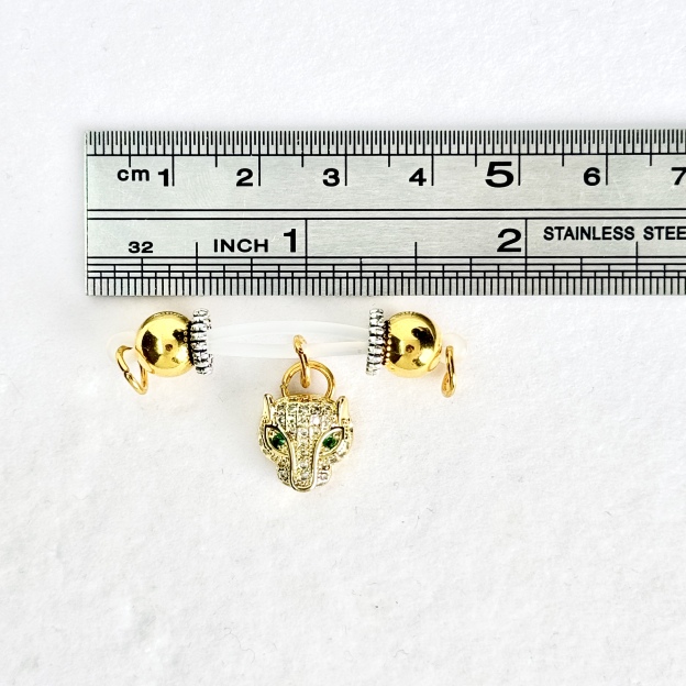 Midnight Gold Beast Nipple Jewelry