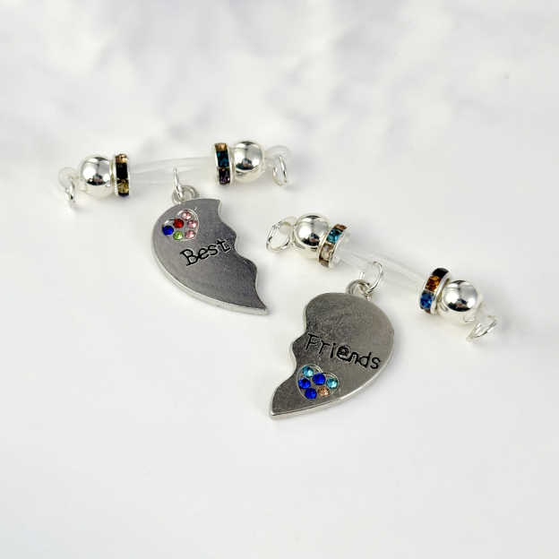 Crystal Link BFF Heart Set