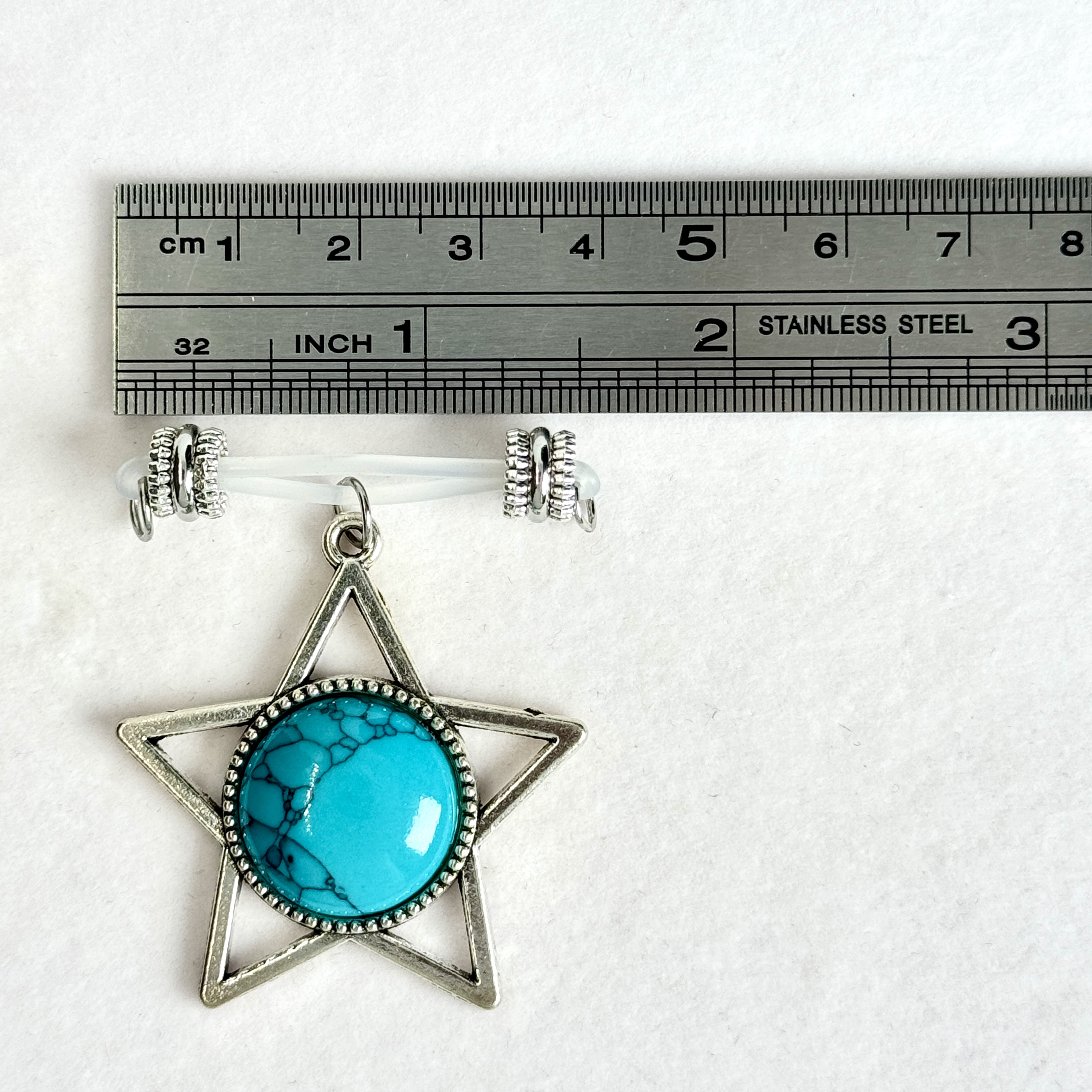 Mystic Star Turquoise Nipple Clamp Set