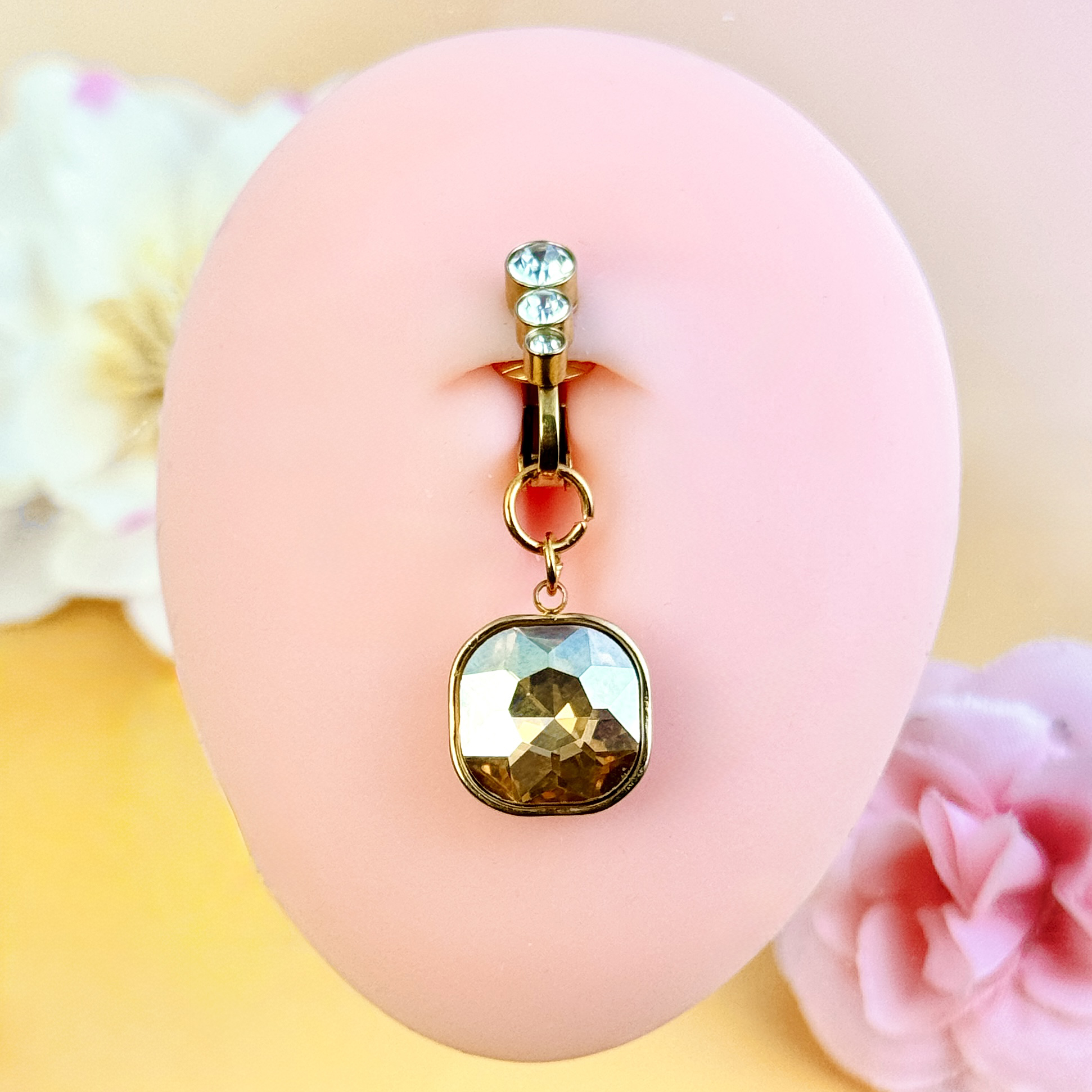 Aurelia Crystal Belly Clip