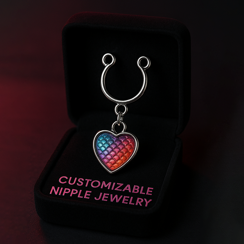 Pink oil dripping alloy nipple clamp-Thyye