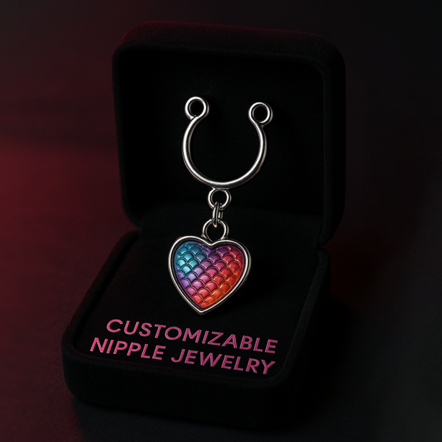 Pink oil dripping alloy nipple clamp-Thyye