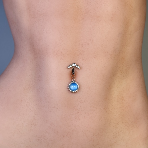 Sun Gem Non-Piercing Navel Clip