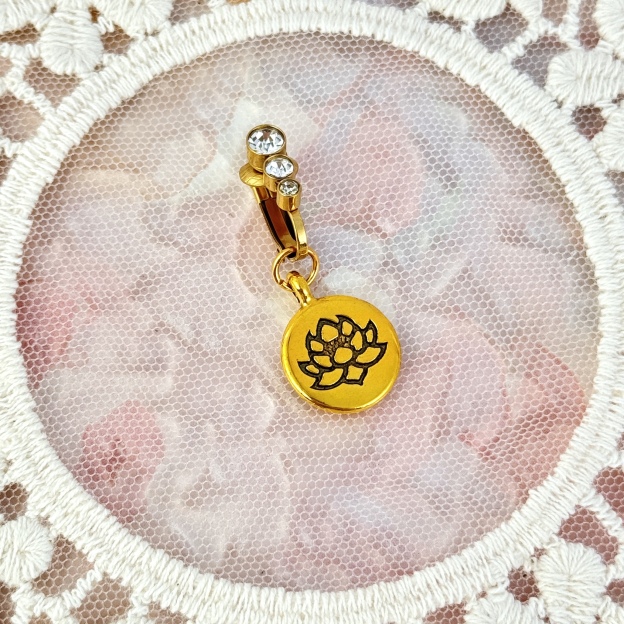 Golden Lotus Zen Navel Piercing Jewelry