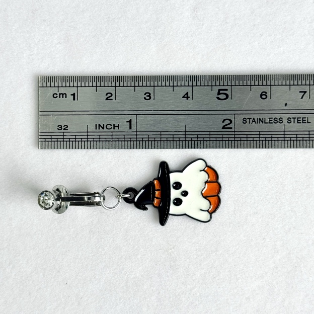 Pumpkin Ghost Navel Charm