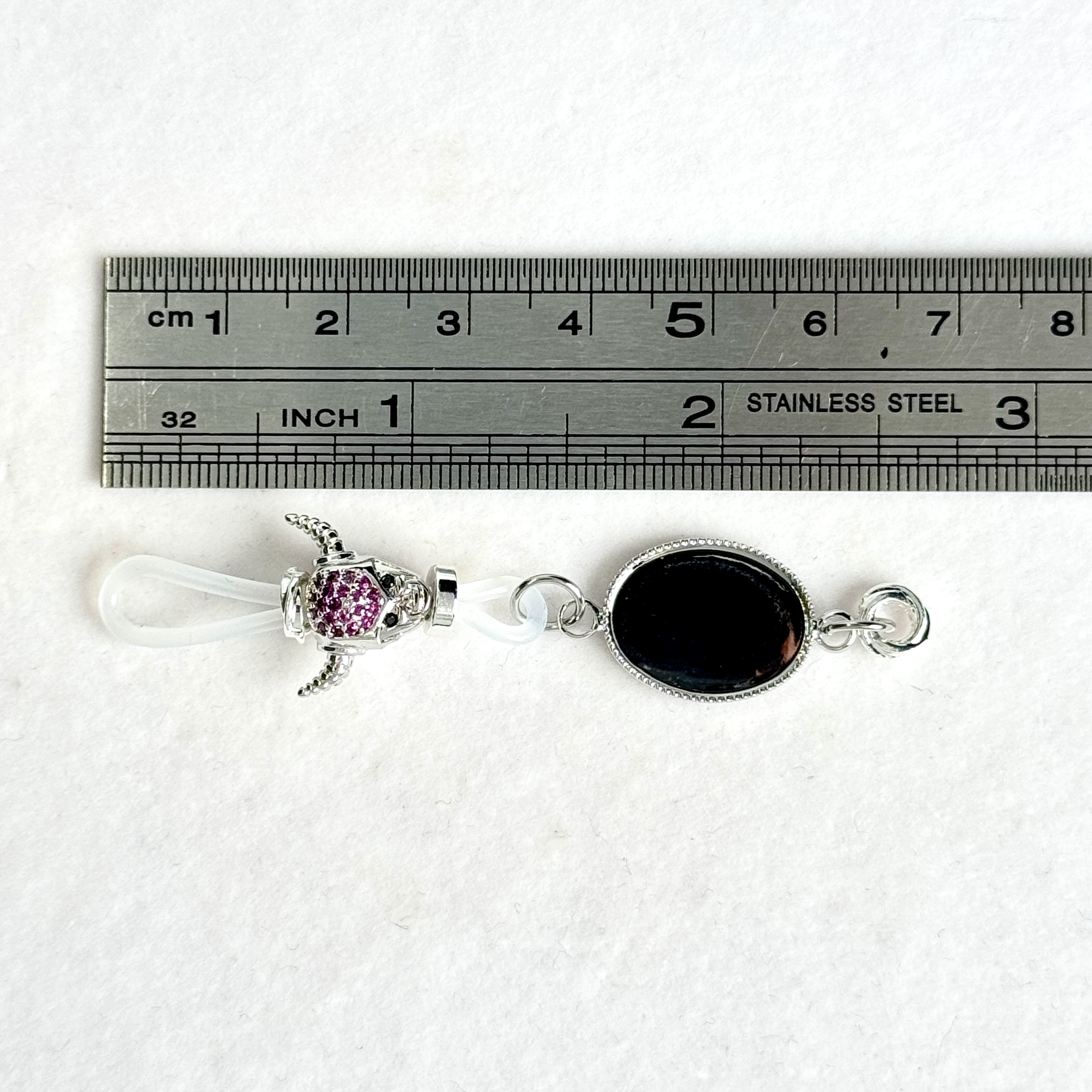 Obsidian Demon Charm Clip