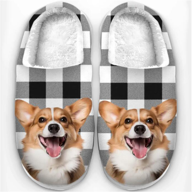 Personalized plush slippers-Thyye