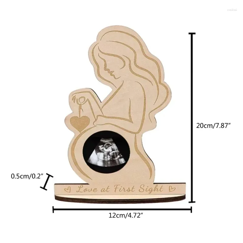 Custom-Maternity Party Wooden Photo Frame - Capture the joy of first-time motherhood - Unique decoration-Thyye