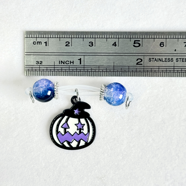 Mystic Moon Pumpkin Nipple Jewelry