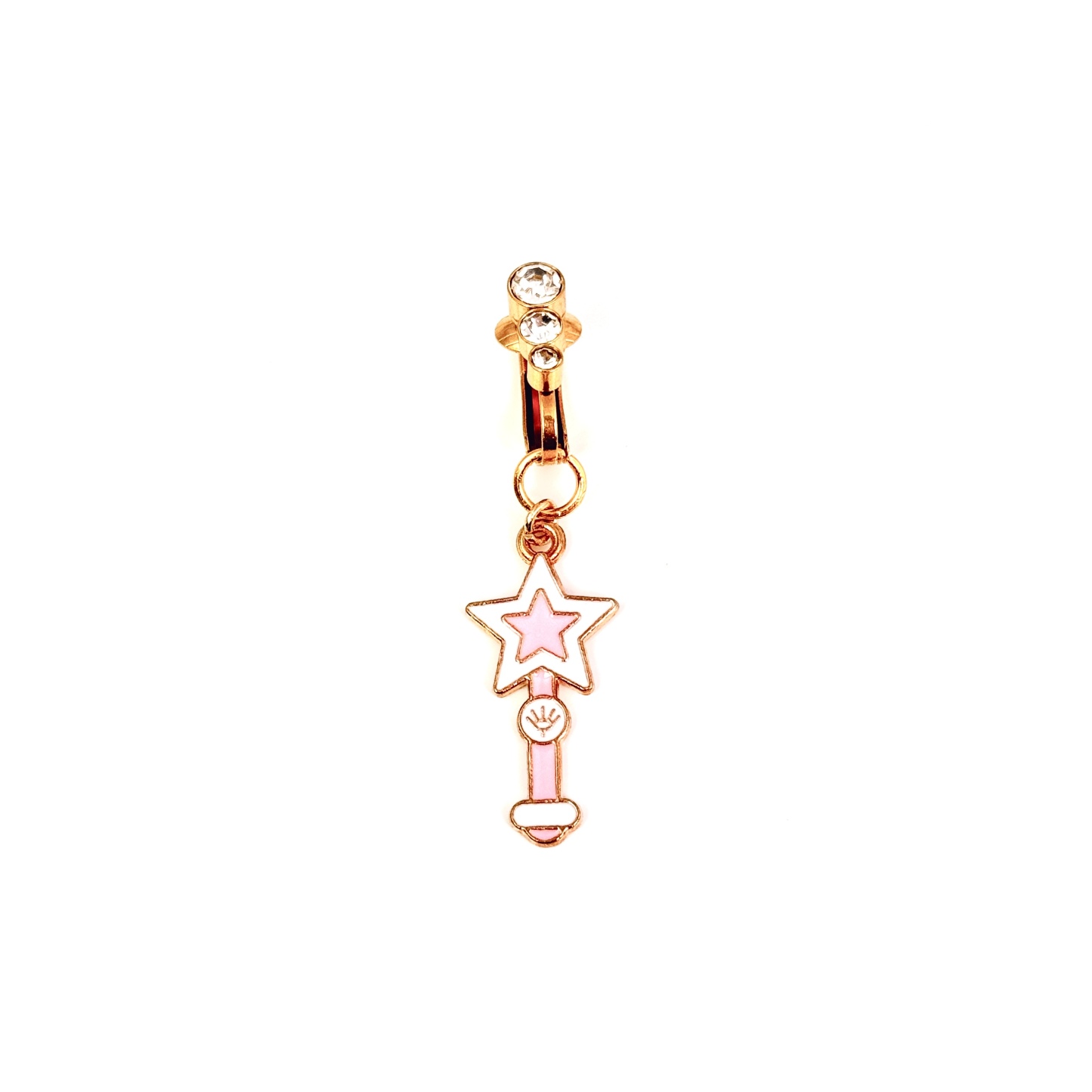 Magic Star Wand Faux Belly Button Ring