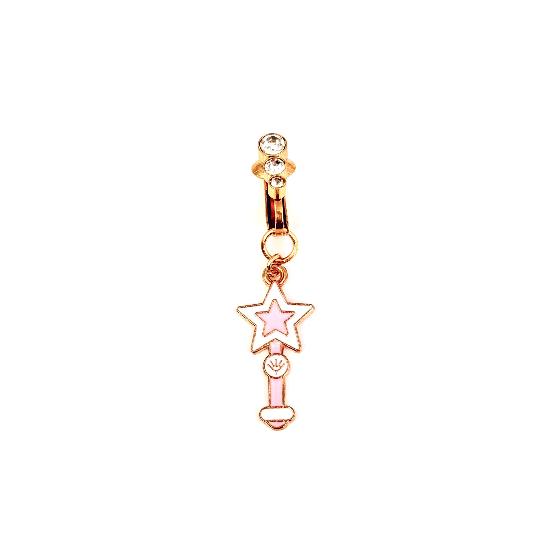 Magic Star Wand Faux Belly Button Ring