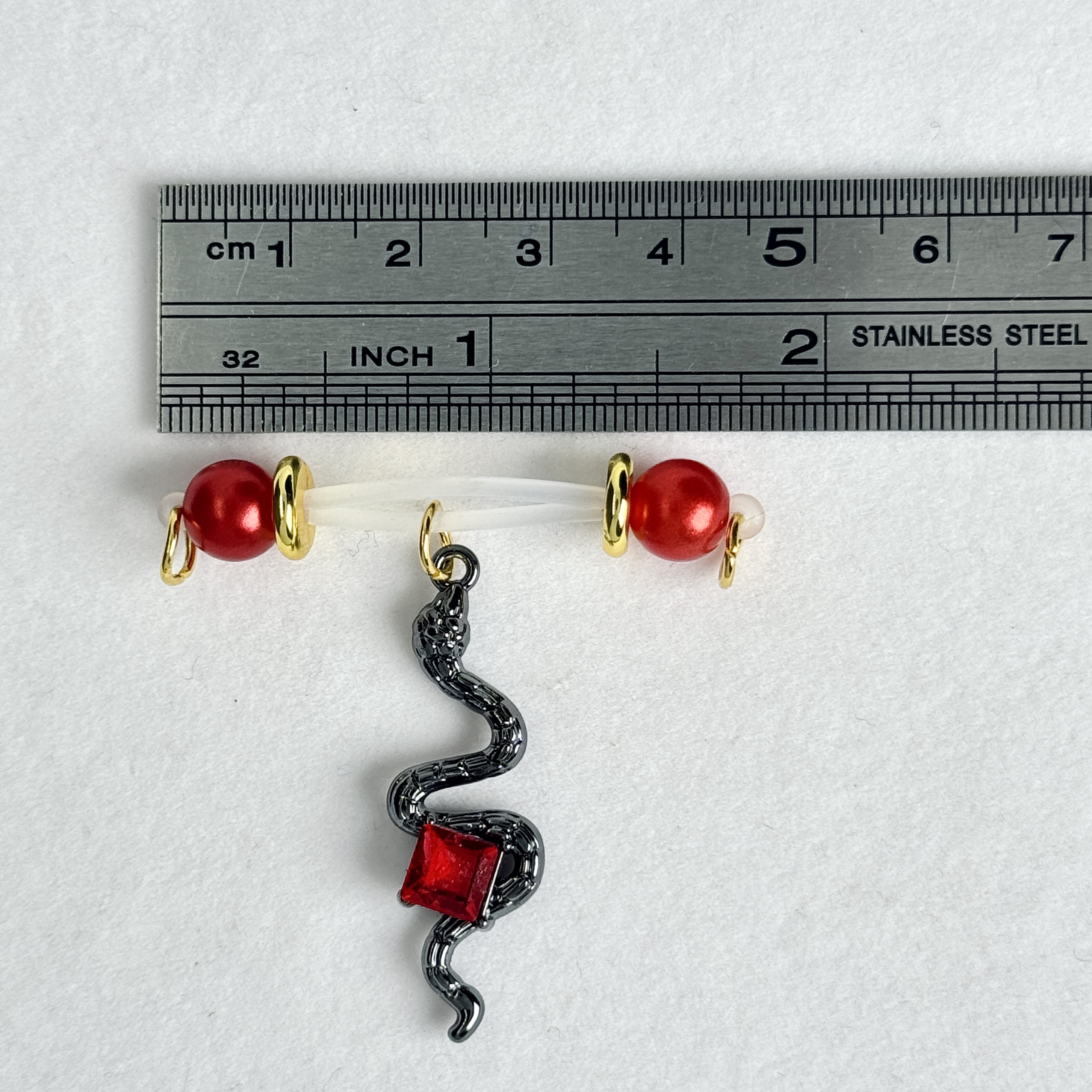Ruby Serpent Nipple Clips