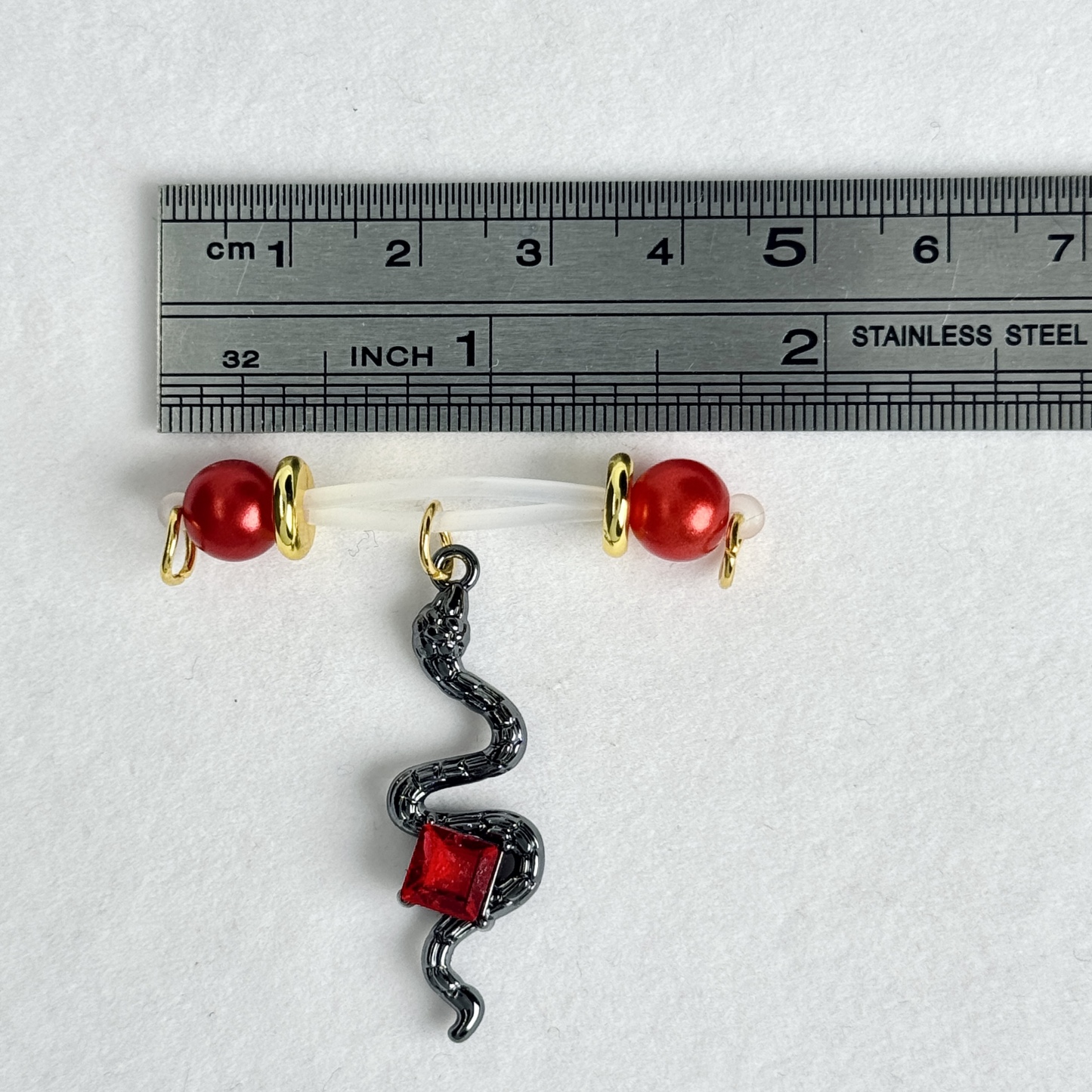 Ruby Serpent Nipple Clips