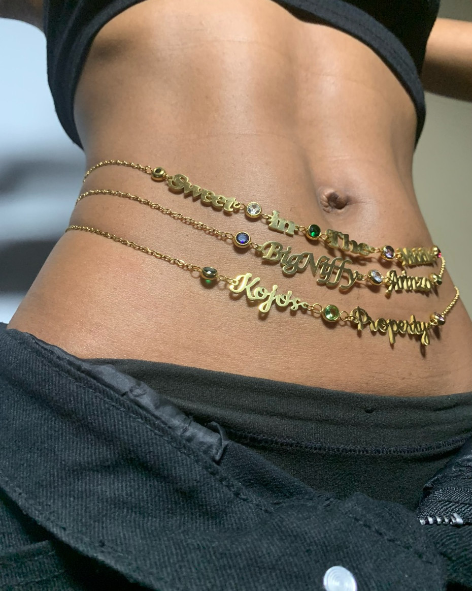 Customized single layer waist chain-Thyye