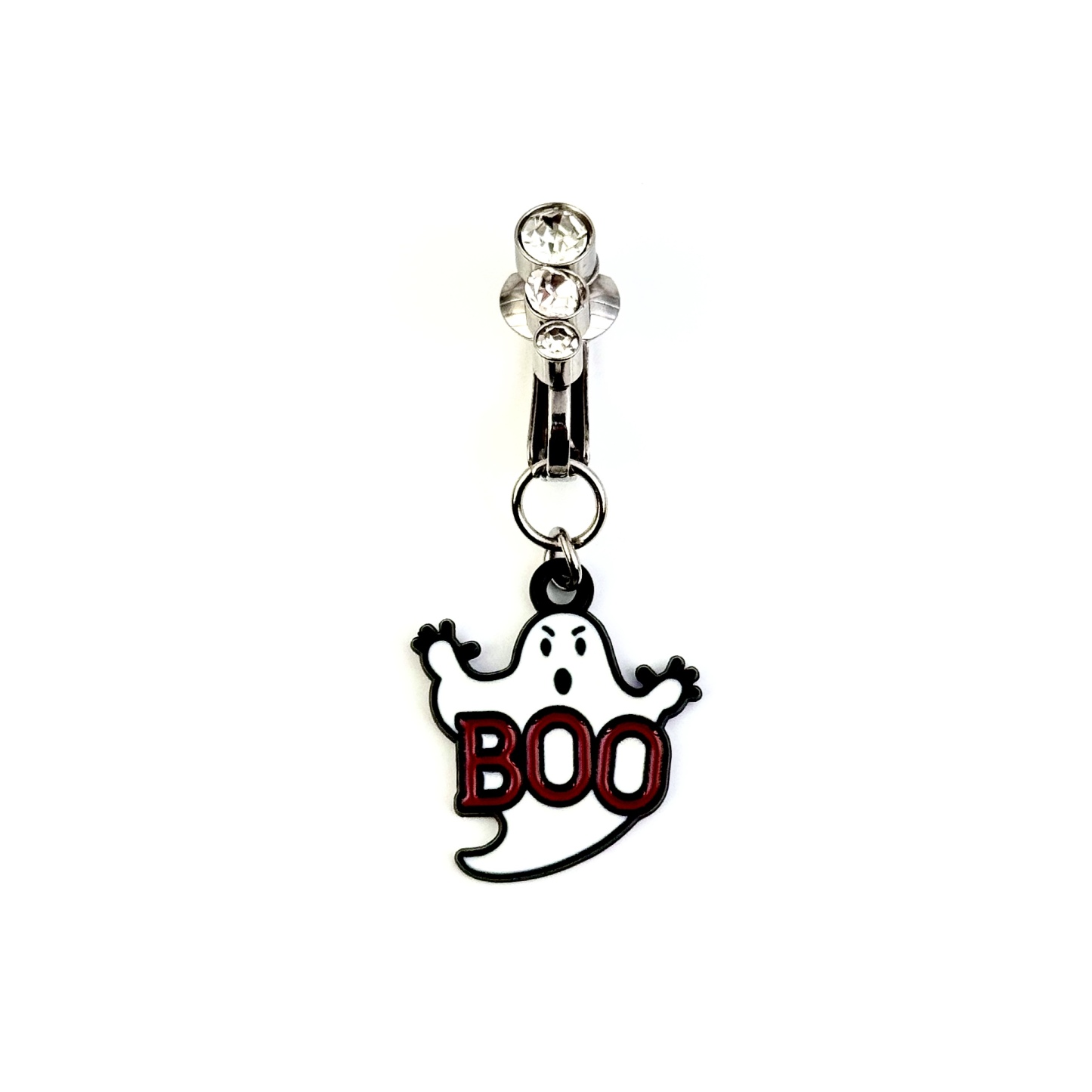 Boo Ghost Fake Navel Ring