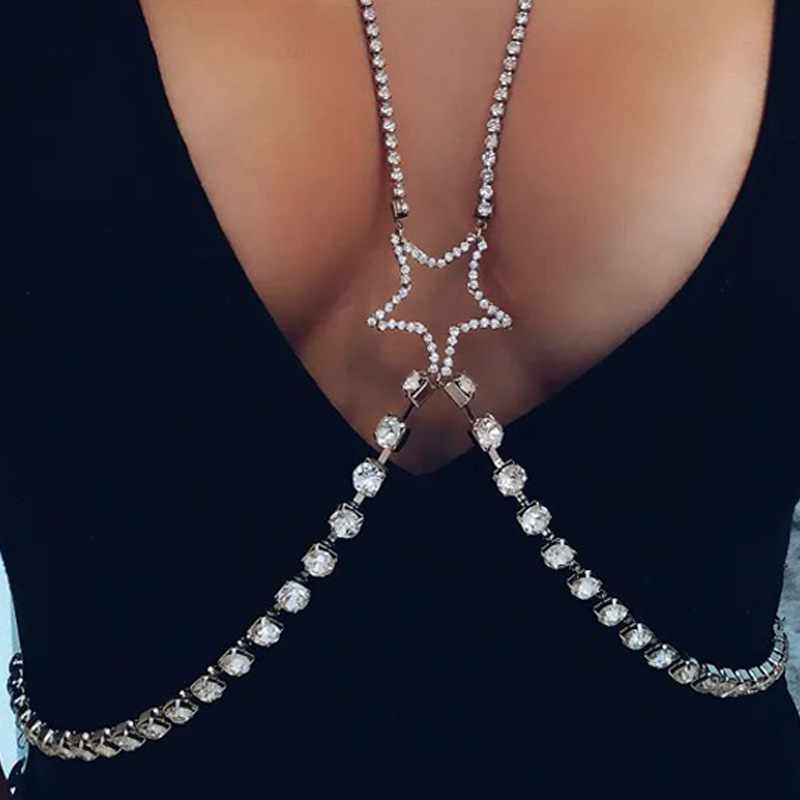Star-adorned body chain