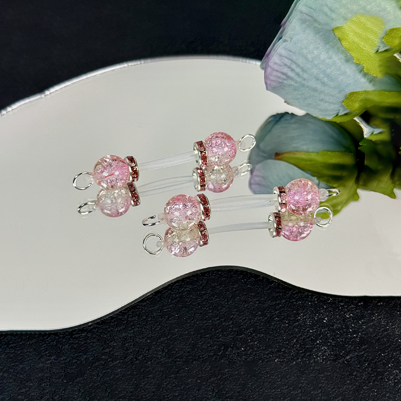 Pink Crackle Nipple Clamps