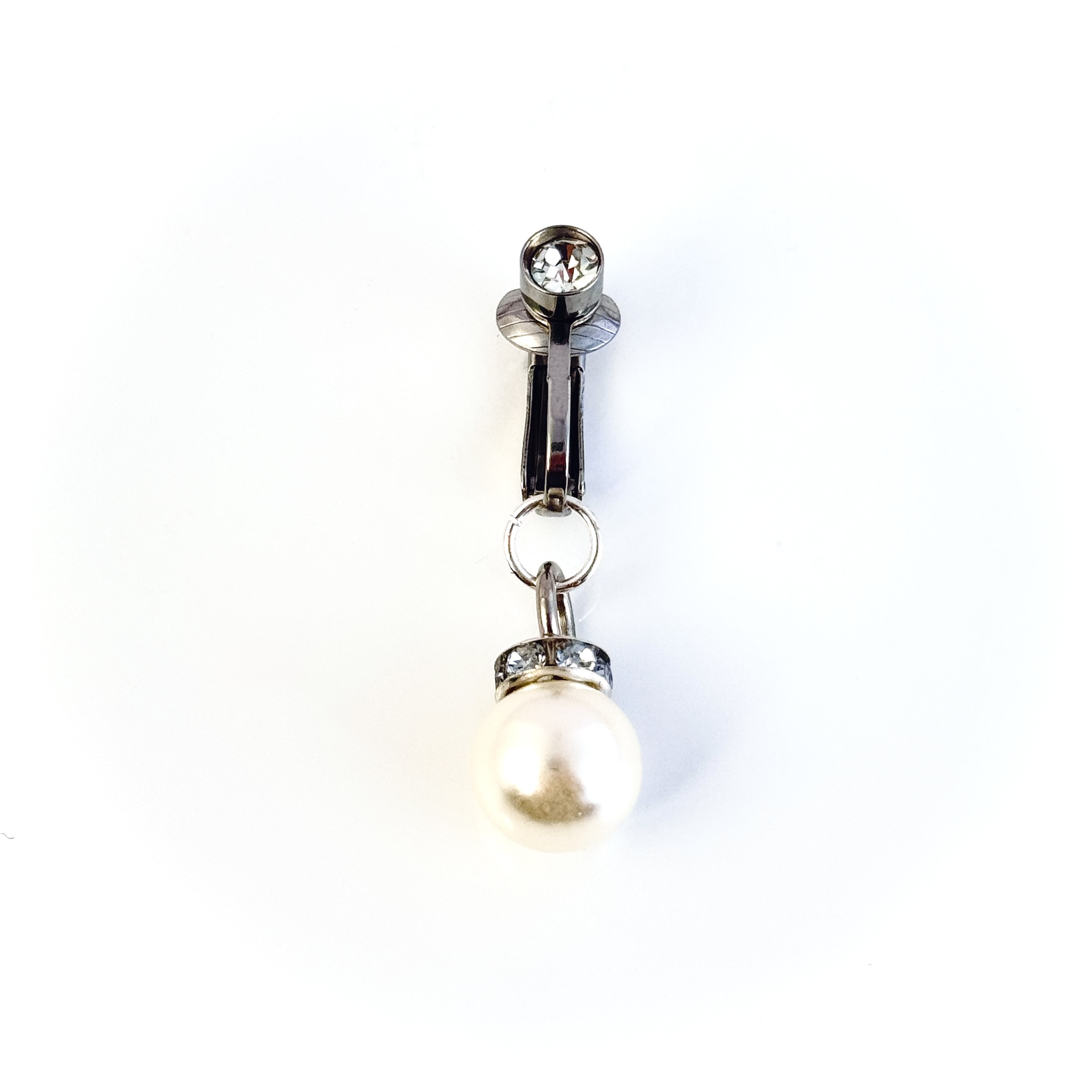 Single-pearl navel clip