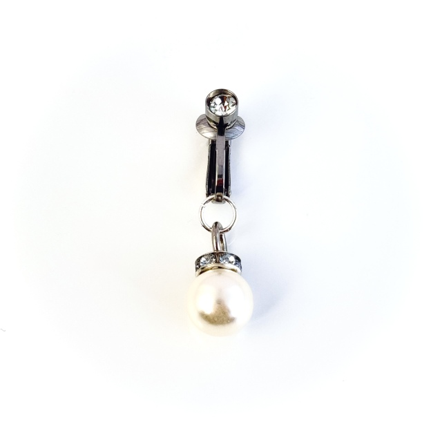 Single-pearl navel clip