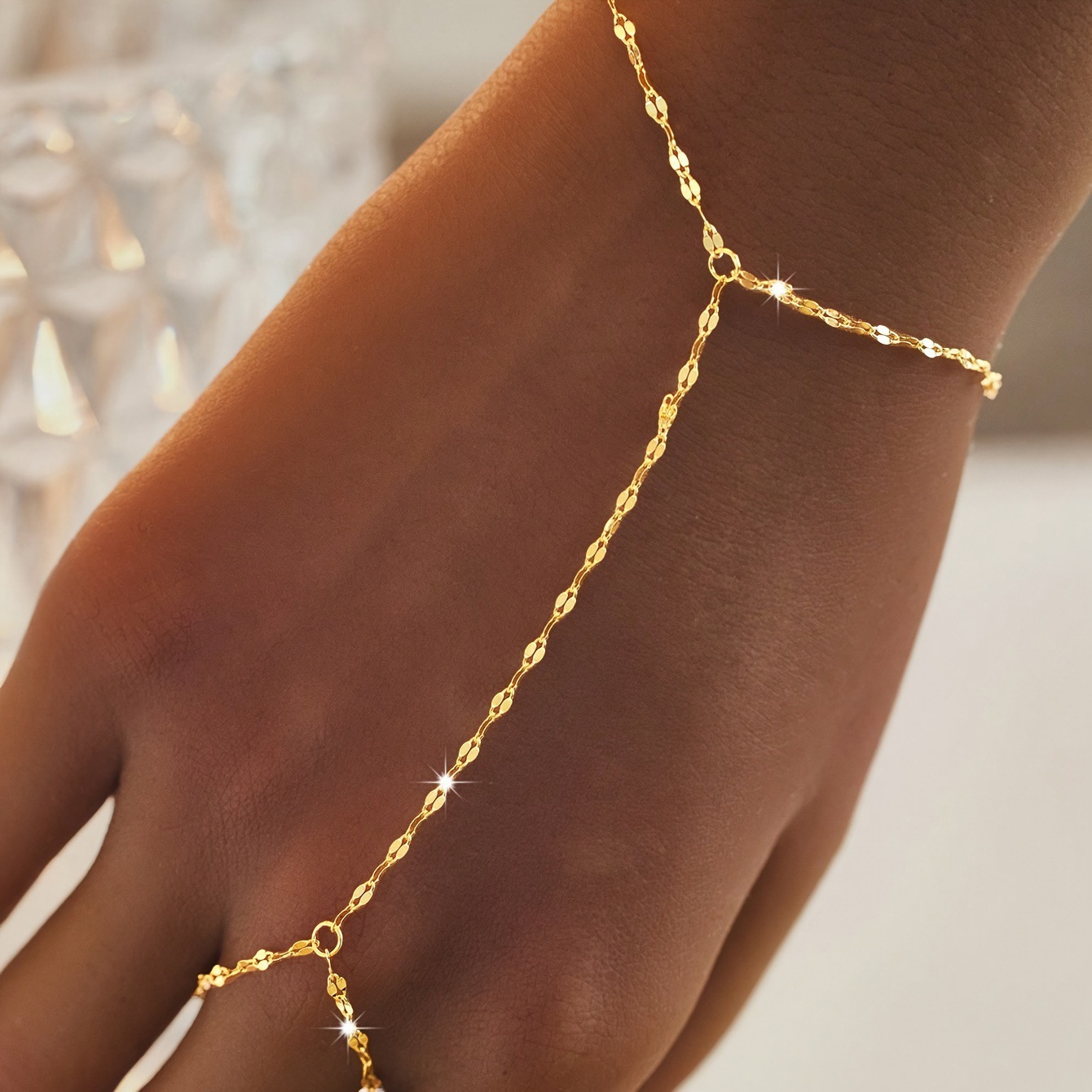 18K Gold Diamond-Cut Bracelet