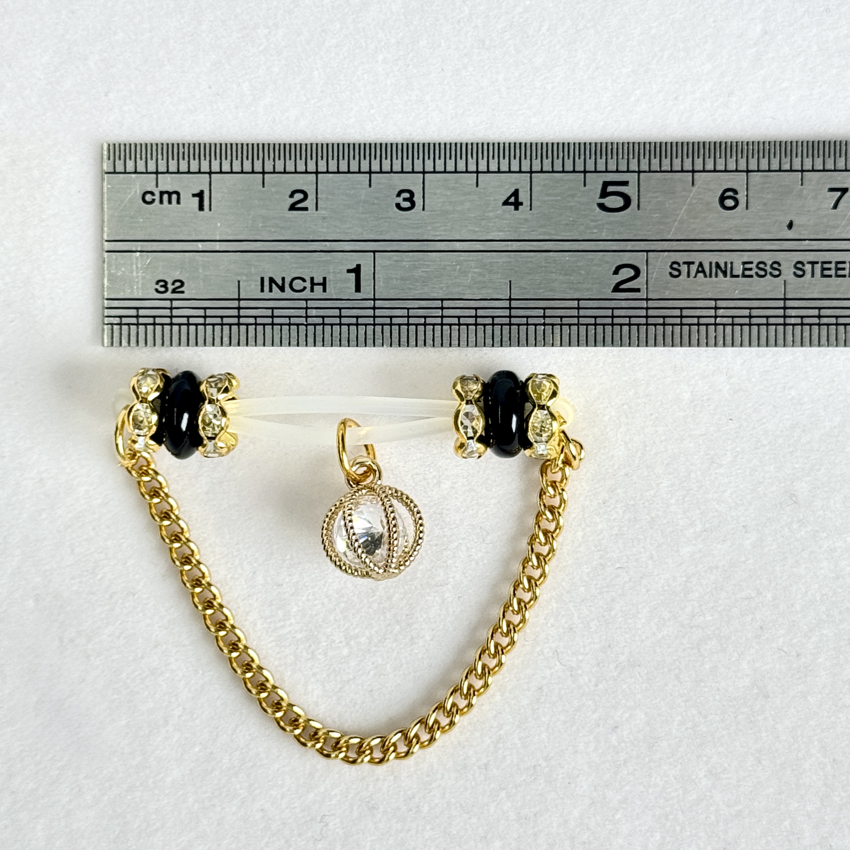 Luna Crystal Nipple Chain