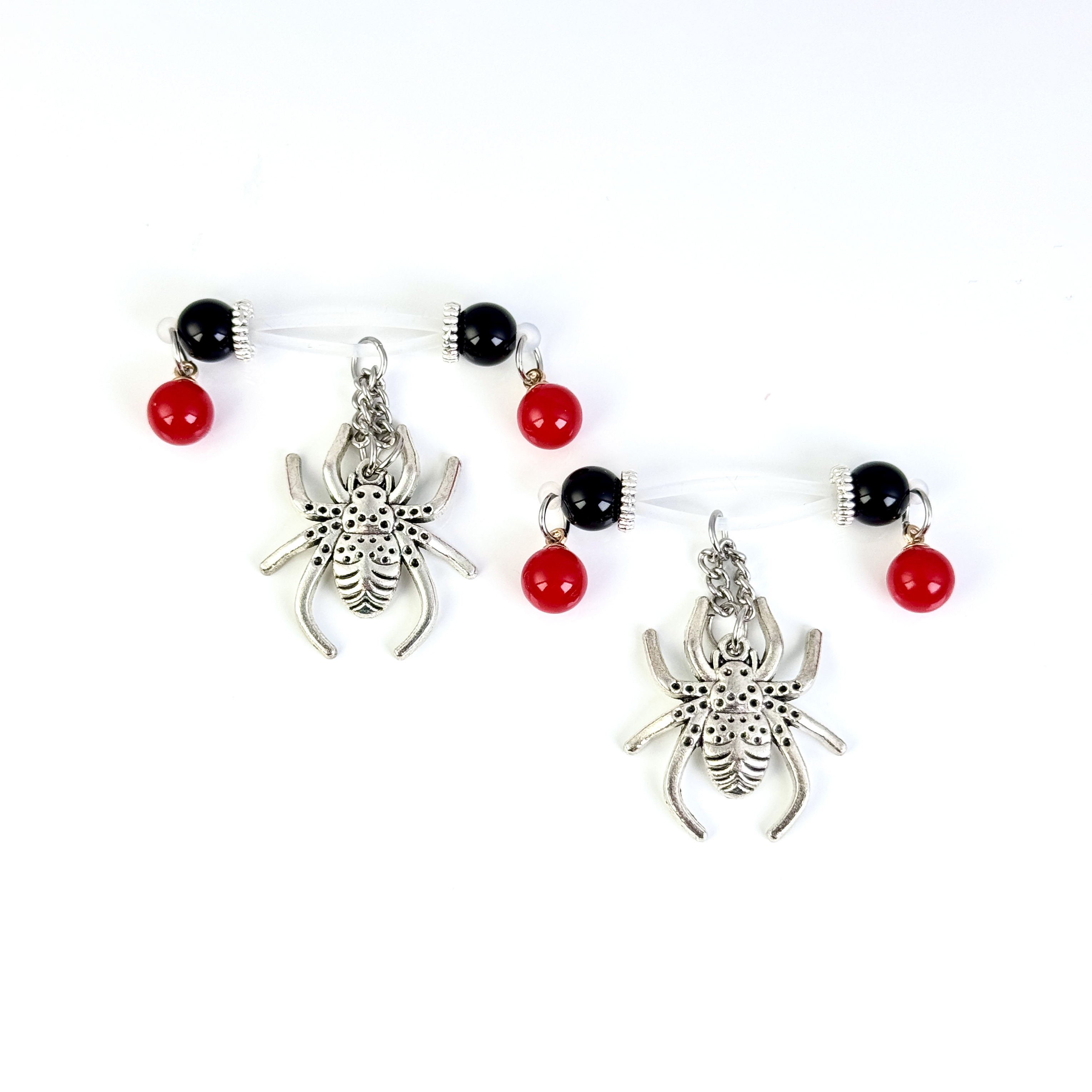Midnight Spider Charm Nipple Jewelry