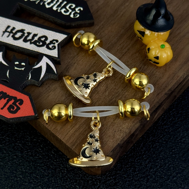 Witch Hat Moon Charm Nipple Ring