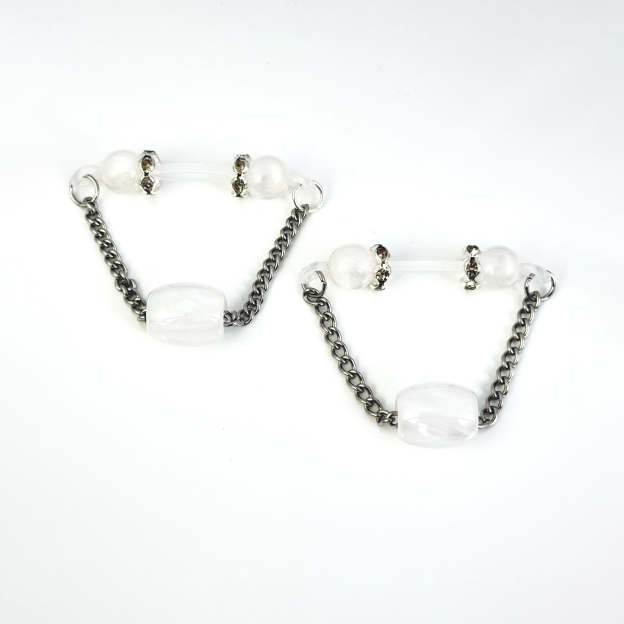 White Jade Energy Clip