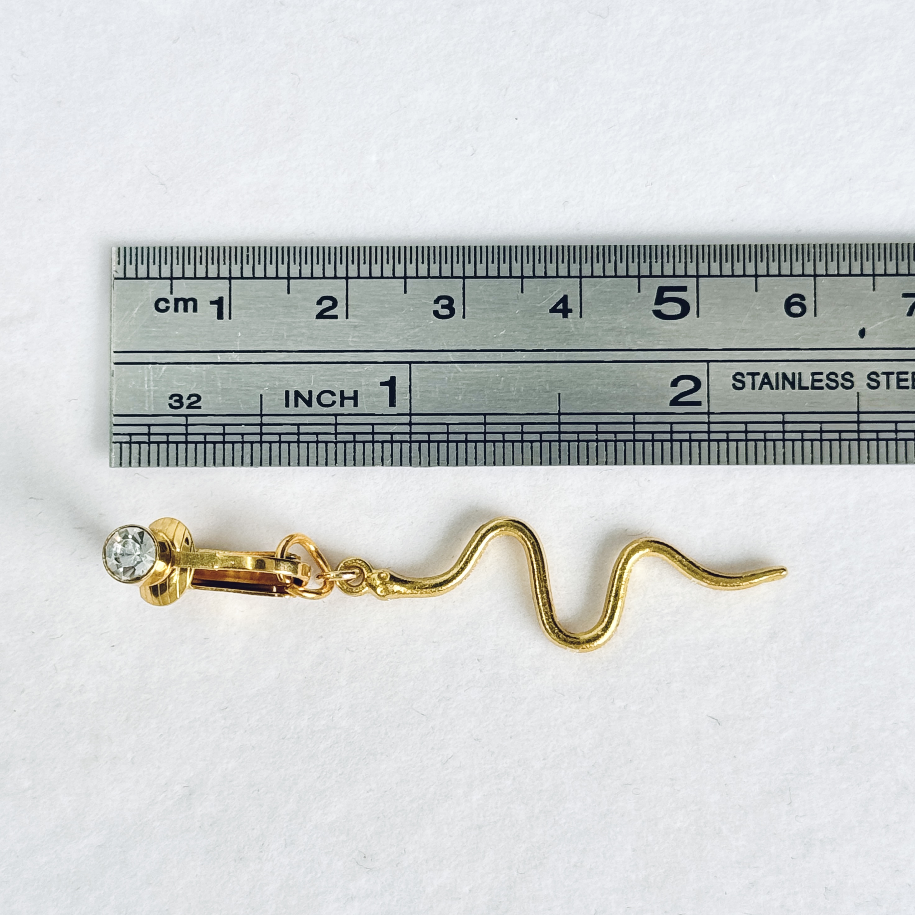 Snake Charm Faux Belly Button Ring