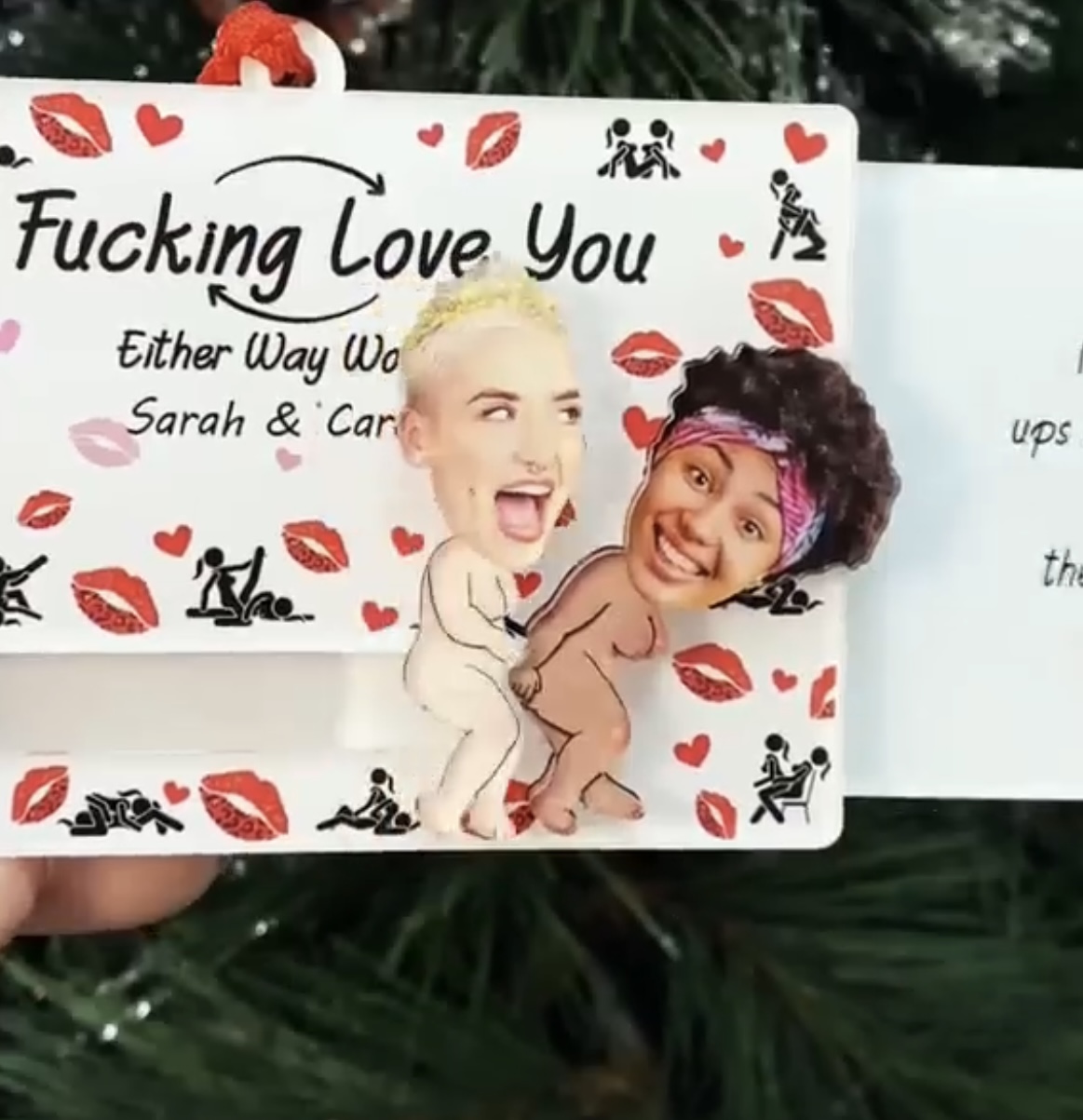 Christmas prank postcards
