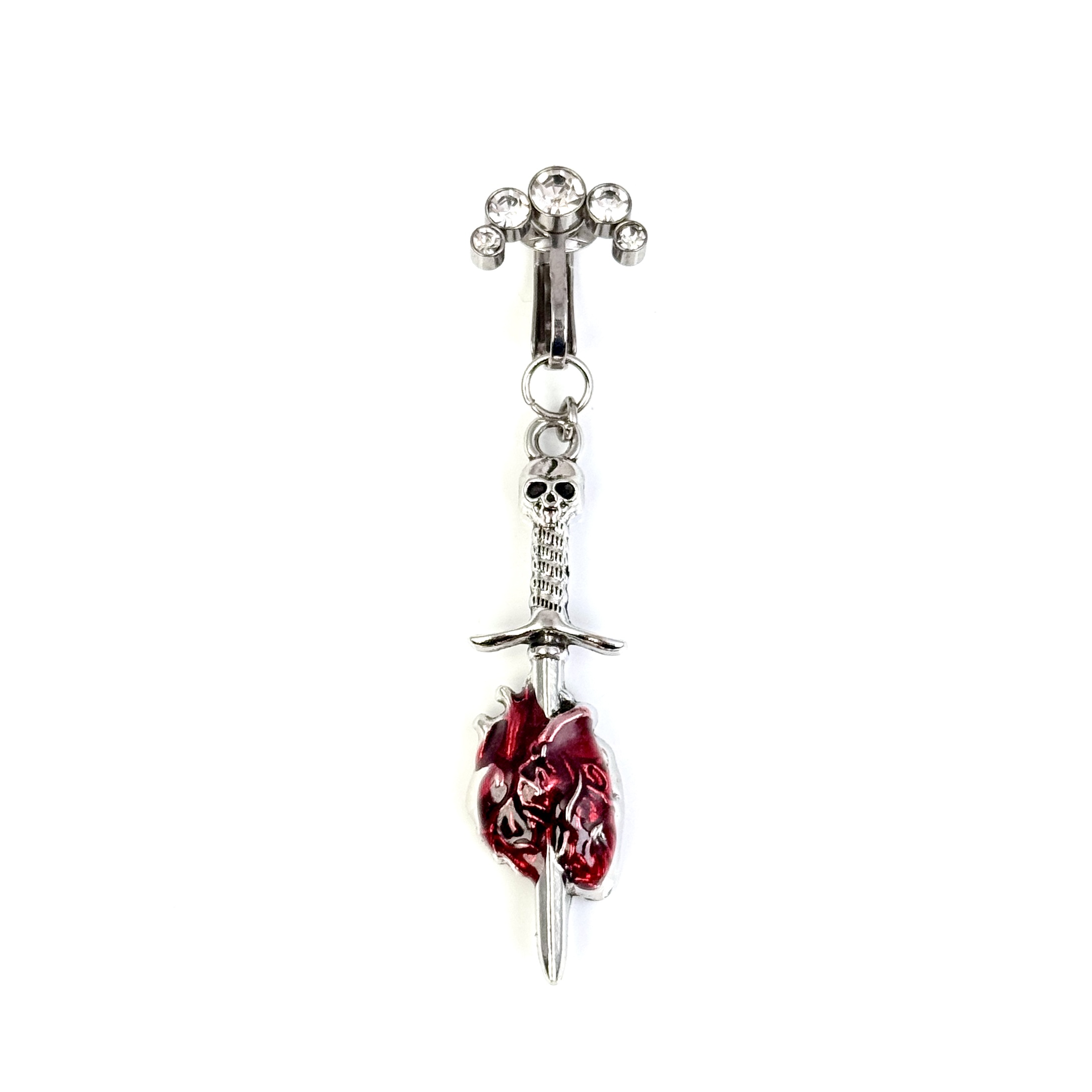 Bloody Love Dagger Navel Charm