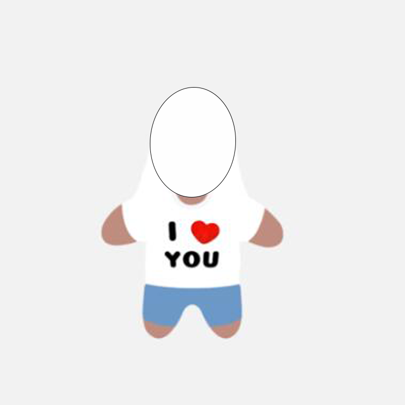 Customized face I love you pillow-Thyye