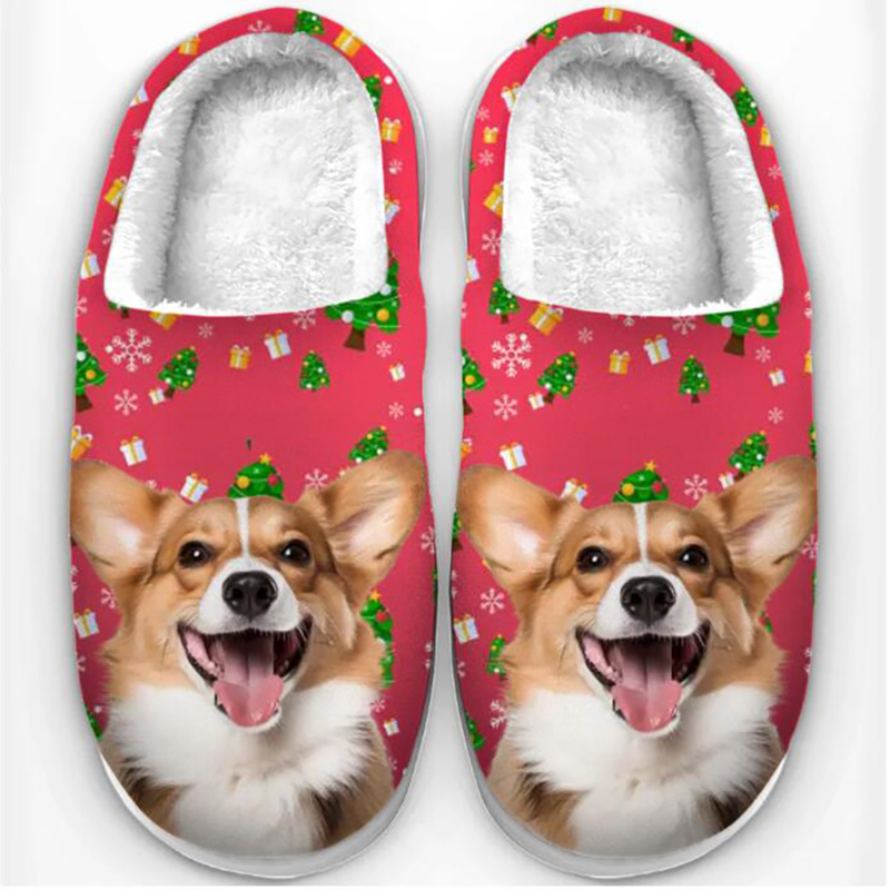 Personalized plush slippers-Thyye